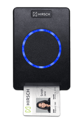 Picture of Hirsch 8000ABP0000 uTrust Mullion Commercial Pigtail Wiegand Access Control Reader